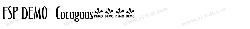 FSP DEMO   Cocogoos字体转换